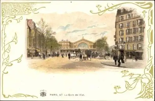 Passepartout Litho Paris XVII, Bahnhof