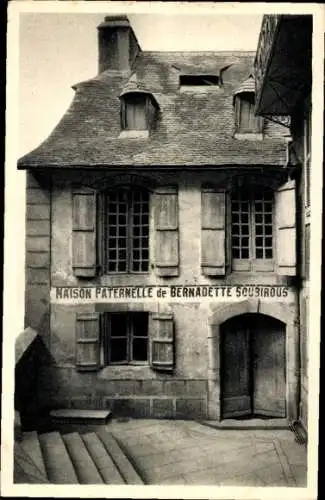 Ak Lourdes Hautes Pyrénées, Das Vaterhaus der heiligen Bernadette