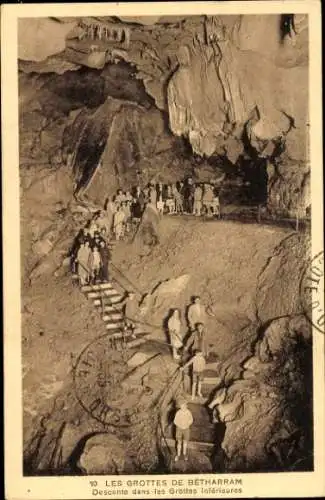 Ak Bétharram Pyrénées-Atlantiques, Höhlen von Bétharram