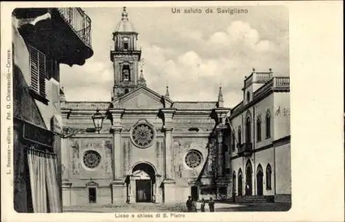 Ak Savigliano Piemonte, Pfarrkirche San Pietro