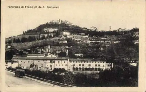 Ak Fiesole Toscana, Panorama S. Domenico