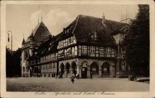 Ak Celle in Niedersachsen, Apotheke, Vaterländisches Museum