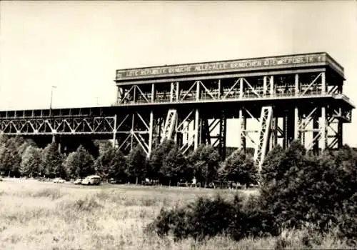 Ak Niederfinow in Brandenburg, Schiffshebewerk