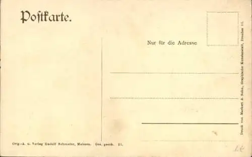 Ak Meißen an der Elbe, Königliche Albrechtsburg, Böttcher im Laboratorium