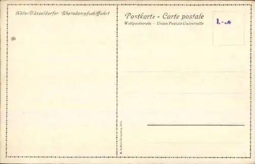 Ak Königswinter am Rhein, Salondampfer der Köln Düsseldorfer Rheindampfschiffahrt