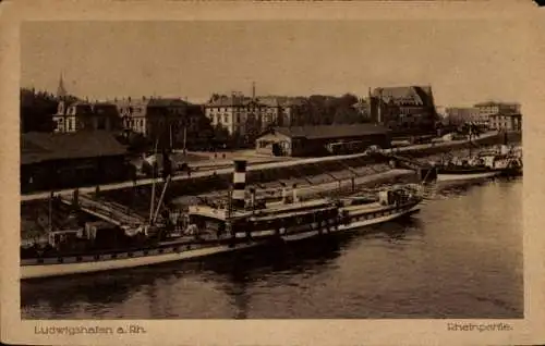 Ak Ludwigshafen am Rhein, Rheinpartie, Salondampfer