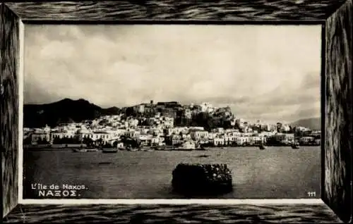 Ganzsachen Ak Griechenland, Blick zur Insel Naxos
