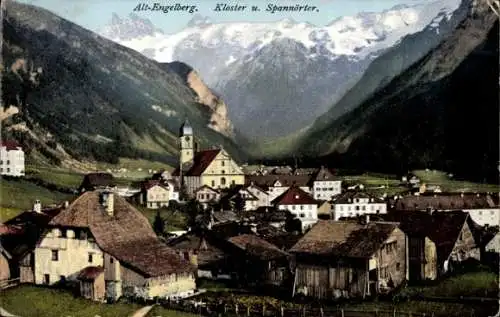 Ak Engelberg Kanton Obwalden Schweiz, Kloster und Spannörter