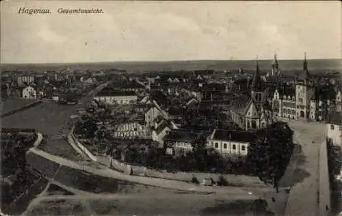 Ak Haguenau Hagenau im Elsass Bas Rhin, Gesamtansicht