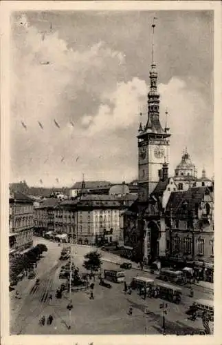 Ak Olomouc Olmütz Stadt, Radnice, Rathaus