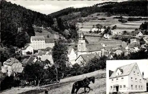 Ak Heimbuchenthal im Spessart, Teilansicht, Gasthof Zum Lamm