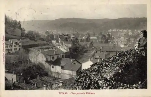 Ak Épinal Lothringen Vosges, Vue prise du Chateau