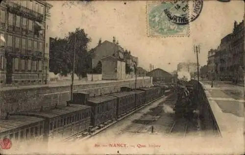 Ak Nancy Meurthe et Moselle, Quai Isabey