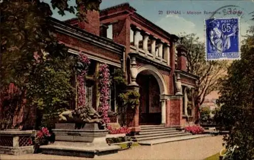 Ak Épinal Lothringen Vosges, Maison Romaine, l'Entree