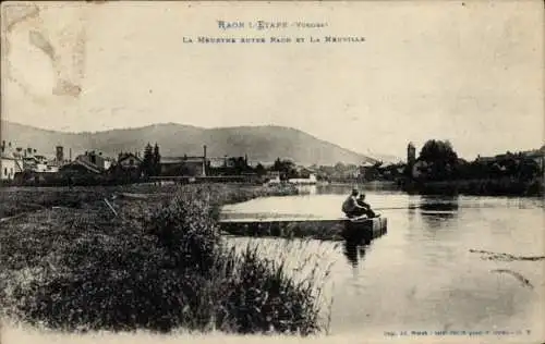 Ak Raon l'Étape Lothringen Vosges, La Meurthe entre Raon et La Neuville