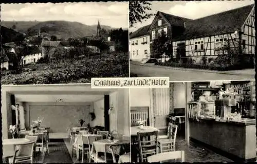 Ak Holpe Morsbach im Oberbergischen Kreis, Gasthaus Zur Linde, Innenansicht