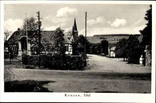 Ak Konzen Monschau Montjoie in der Eifel, Dorfpartie