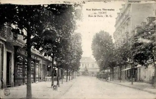 Ak Vichy Allier, Rue de Paris