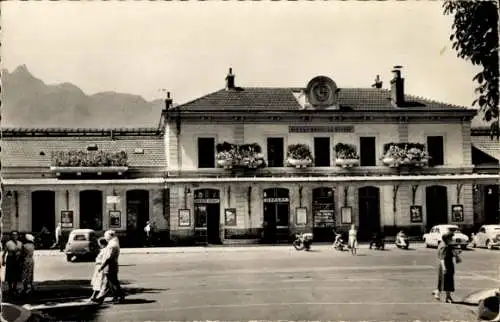 Ak Aix les Bains Savoie, Bahnhof