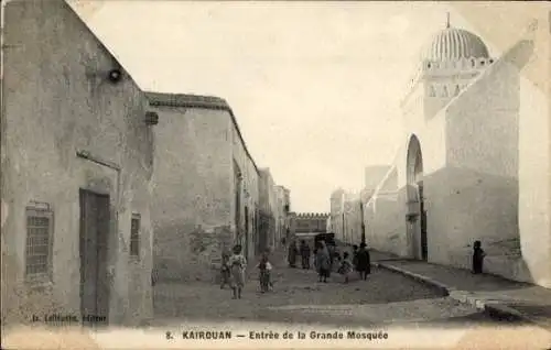 Ak Kairouan Tunesien, Entrée de la Grande Mosquée, Moschee