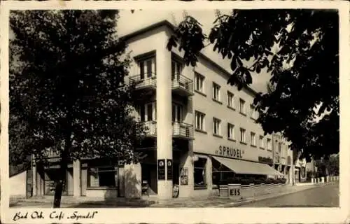 Ak Bad Orb im Spessart Hessen, Café-Konditorei Sprudel