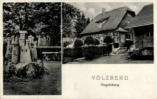 Ak Völzberg Birstein in Hessen, Gastwirtschaft Pension zur Waldlust