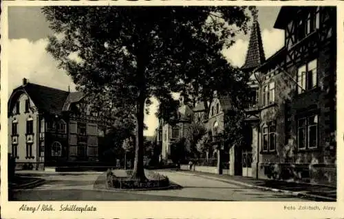 Ak Alzey in Rheinhessen, Schillerplatz