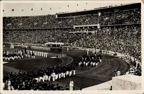 Ak Berlin Charlottenburg Westend, Reichssportfeld, Olympiastadion, Eröffnung 1. August 1936