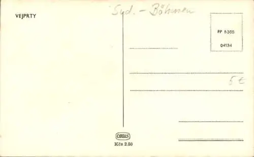 Ak Vejprty Weipert Region Aussig, Ortspartie