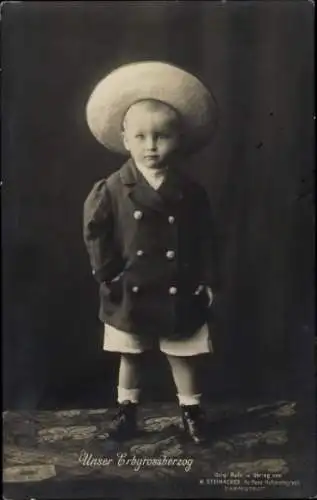 Ak Erbgroßherzog Georg von Hessen, Kinderportrait