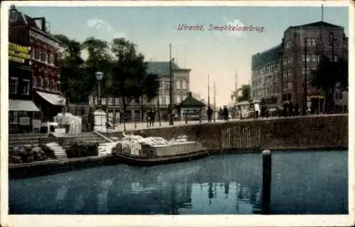 Ak Utrecht Niederlande, Smakkelaarbrug