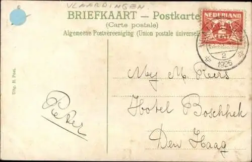 Ak Vlaardingen, Dampflogger und Segellogger auf offener See