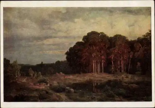 Künstler Ak Lessing, Carl Friedrich, Waldlandschaft