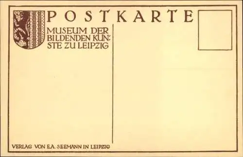Künstler Ak Liebermann, Max, Nr. 223, Selbstbildnis, Portrait
