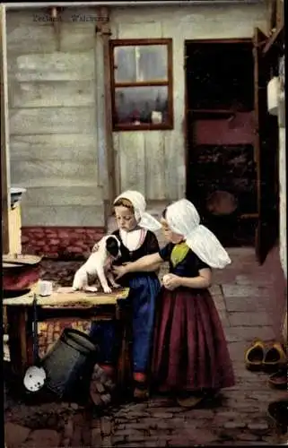 Ak Photochromie, Nenke und Ostermaier 164 2951, niederländische Volkstrachten