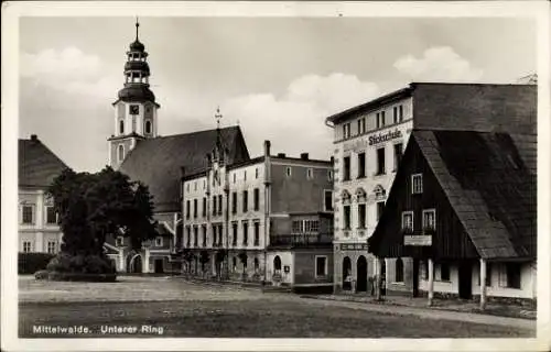 Ak Międzylesie Mittelwalde Schlesien, Unterer Ring