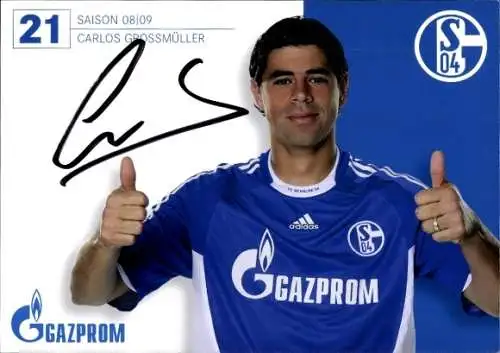 Autogramm Fußball, Carlos Großmüller, Schalke 04 Gelsenkirchen