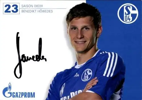 Autogramm Fußball, Benedikt Höwedes, Schalke 04 Gelsenkirchen