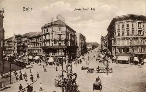 Ak Berlin, Geschäft Loeser & Wolff, B. Feder, Rosenthaler Tor