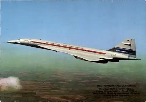 Ak BAC Aerospatiale Concorde, Überschallflugzeug