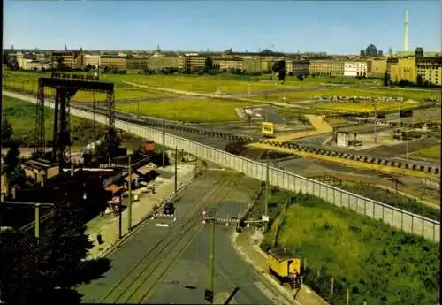 Ak Berlin Tiergarten, Partie am Potsdamer Platz, innerdeutsche Grenze