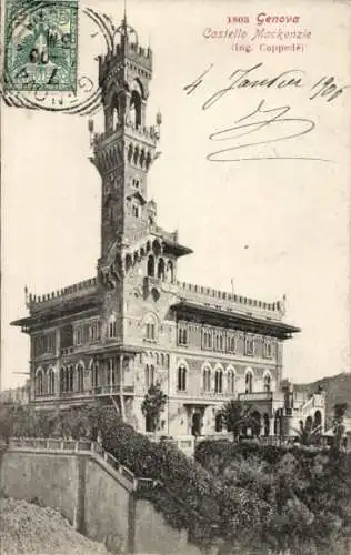 Ak Genova Genua Liguria, Castello Mackenzie