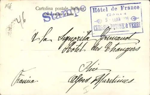 Passepartout Ak Genova Genua Liguria, Via Roma