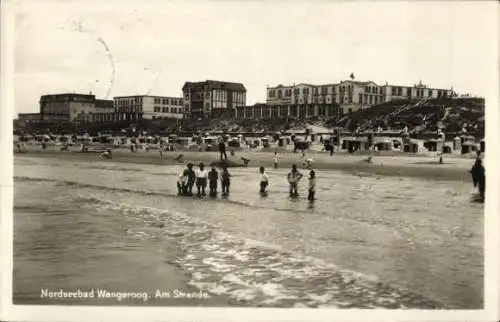 Ak Wangerooge in Friesland, Strandleben, Strandkörbe