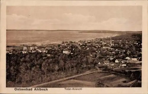 Ak Ostseebad Ahlbeck Heringsdorf auf Usedom, Gesamtansicht