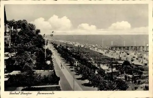 Ak Ostseebad Bansin Heringsdorf auf Usedom, Promenade, Strand, Steg