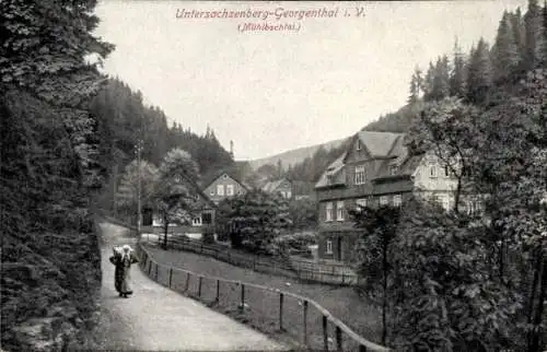 Ak Untersachsenberg Georgenthal Klingenthal im Vogtland Sachsen, Mühlbachtal