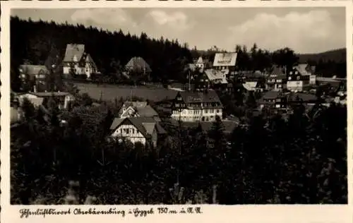 Ak Oberbärenburg Altenberg im Erzgebirge, Gesamtansicht