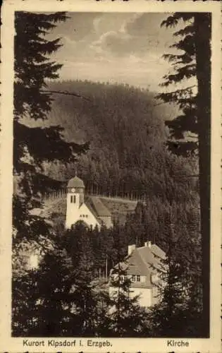 Ak Kipsdorf Altenberg im Erzgebirge, Kirche