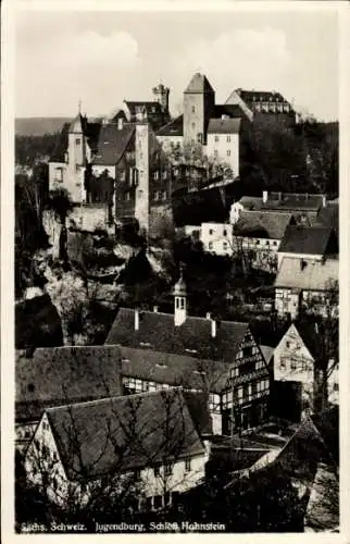 Ak Hohnstein in der Sächsischen Schweiz, Schloss, Jugendburg